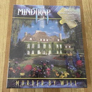 Sealed MindTrap Mystery Jigsaw Puzzle Murder By Will 500 Piece New